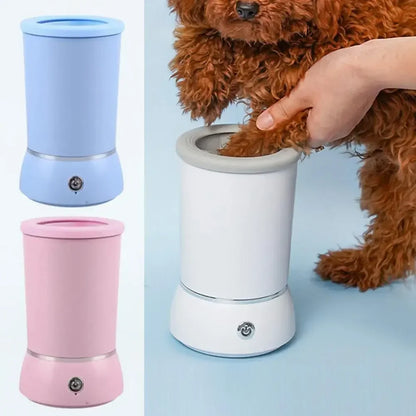 Revolutionary Automatic Dog Paw Cleaner - Electric Pet Foot Washer & Massager for All Dog Sizes - USB Rechargeable