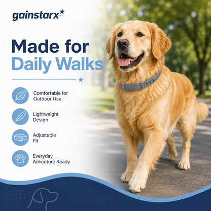 Gainstarx Adjustable Lightweight Dog Collar - Fresh Scented Comfort for Large Dogs Over 18 Lbs - Perfect for Everyday Walks and Outdoor Adventures