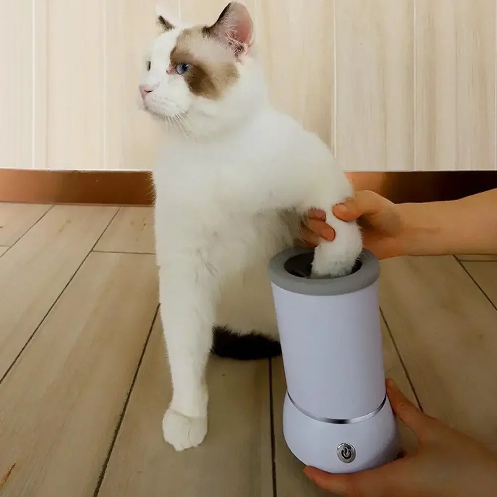 Revolutionary Automatic Dog Paw Cleaner - Electric Pet Foot Washer & Massager for All Dog Sizes - USB Rechargeable