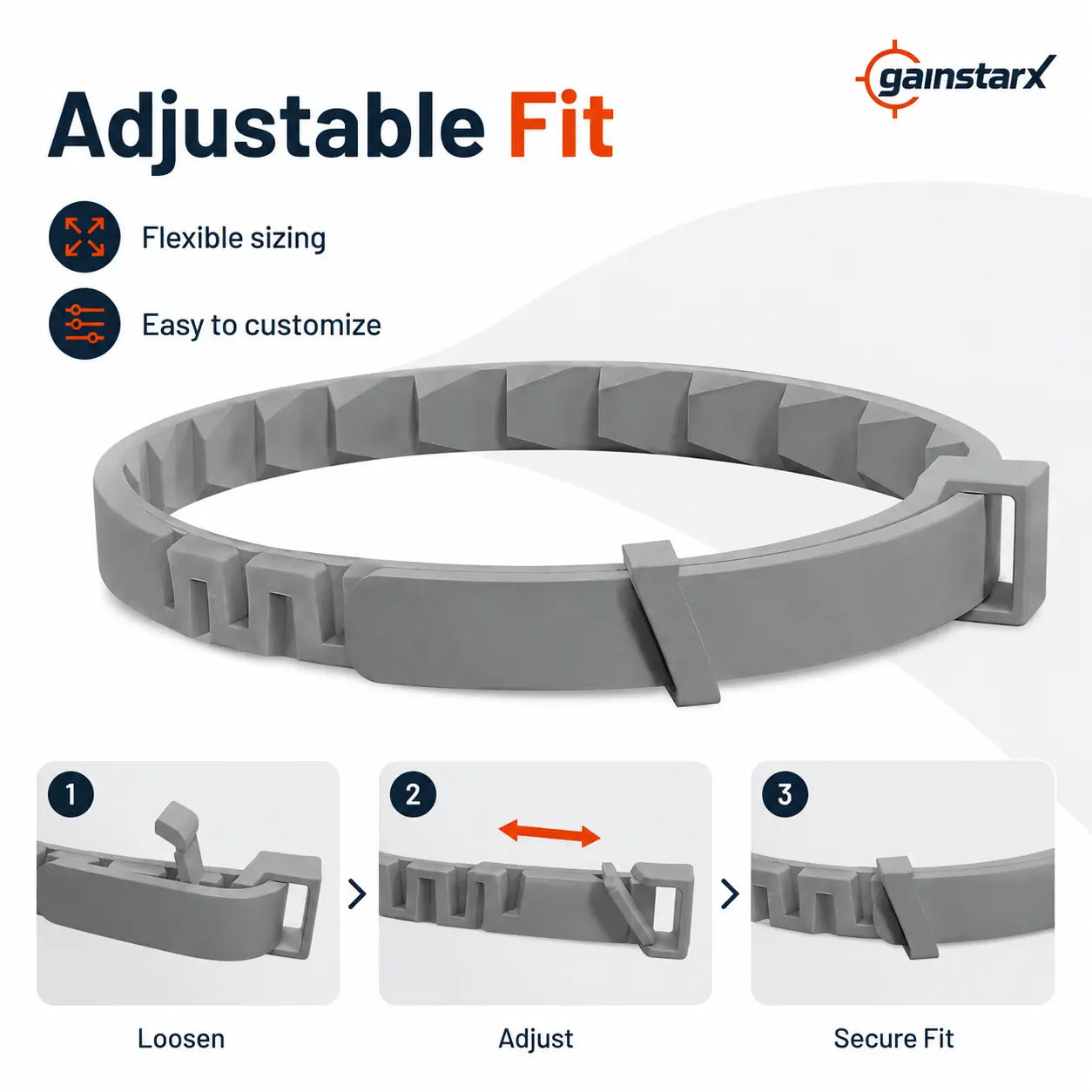 Gainstarx Adjustable Lightweight Dog Collar - Fresh Scented Comfort for Large Dogs Over 18 Lbs - Perfect for Everyday Walks and Outdoor Adventures